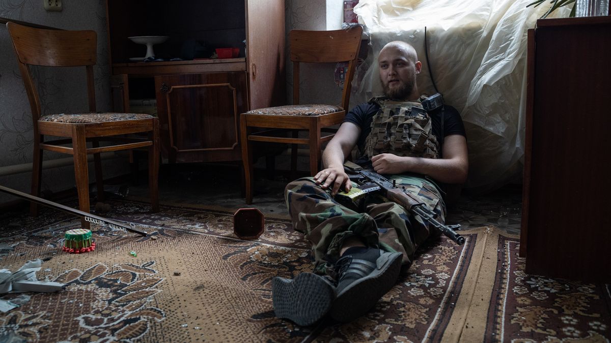 Fotky z fronty, kde se snaží Ukrajinci tlačit na Rusy